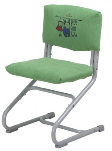 Дэми Замшевый для стульев зеленый