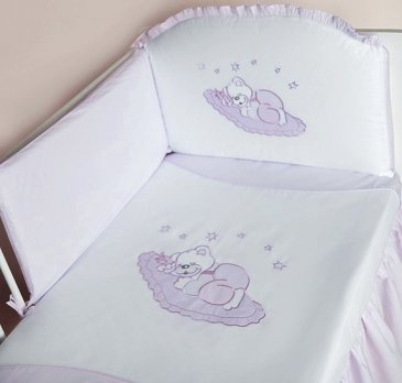 Kieczmerski Мишка на подушке (7 предметов) Фиолетовый