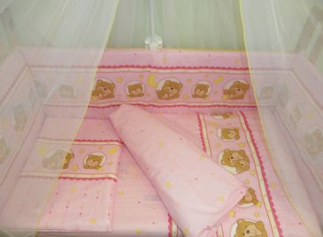 Баю-Бай Семейка мишек - Люкс (12 предметов) Розовый