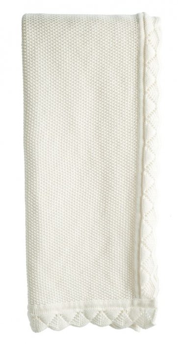 Stokke Knitted Blanket Classic White