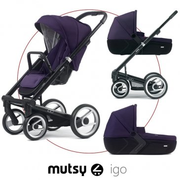 Mutsy Igo Lite (2 в 1) Purple - Шасси Black