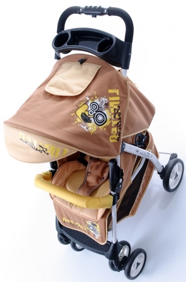 Детская прогулочная коляска-книжка BabyPoint Fortuna Limited прогулочный вариант (вид сверху)