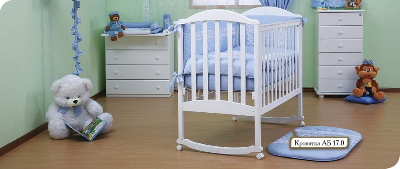 Кроватка Лель Лилия АБ 17 Люкс в интерьере детской